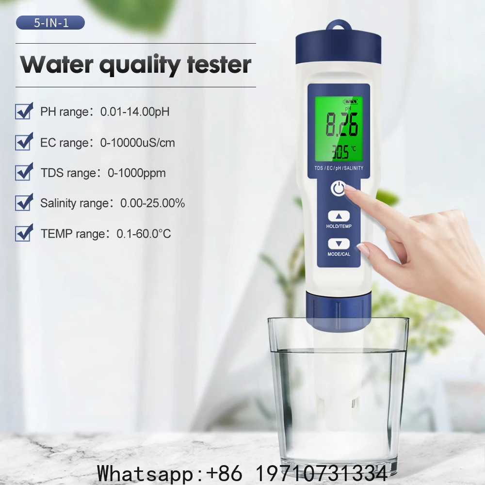 Ec Meter Digital - 5 in 1 デジタル PH メーター