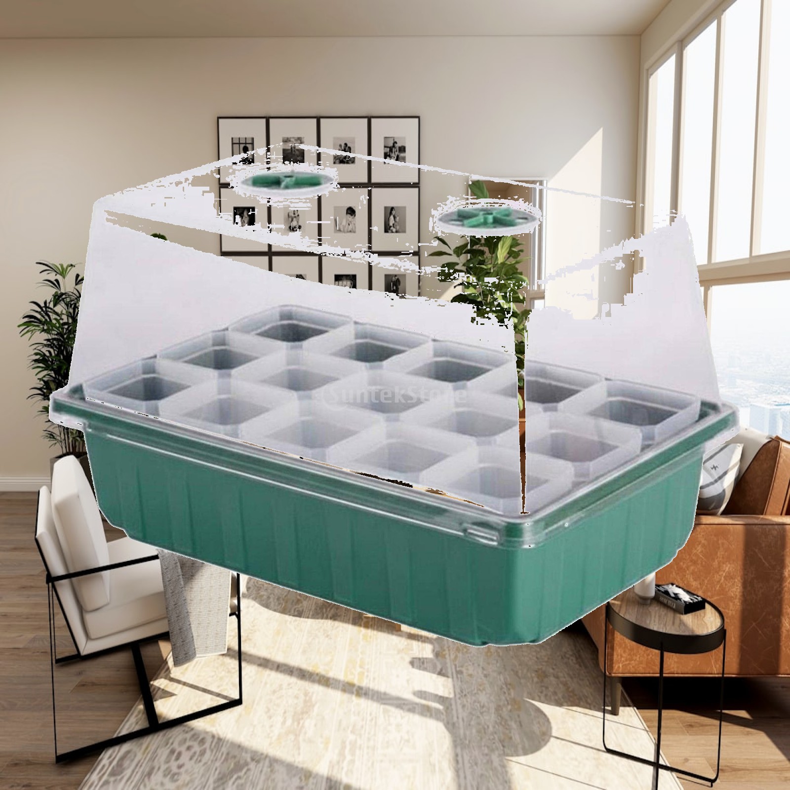 Dome Propagation Kit - ミニ温室繁殖ボックス 厚手プラスチック製湿度ドーム スターターキット