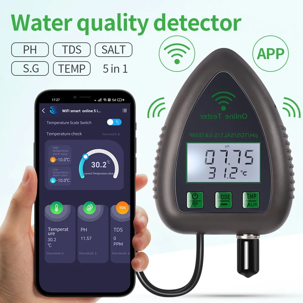 Tuya-テスター,高品質,オンラインモニター,真空計,ph - Ec Meter Digital のレビューと価格