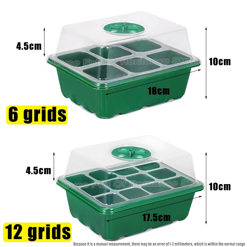 6/12グリッド育苗トレイ、種まきキット、湿度調整可能なドー - Dome Propagation Kit のレビューと価格