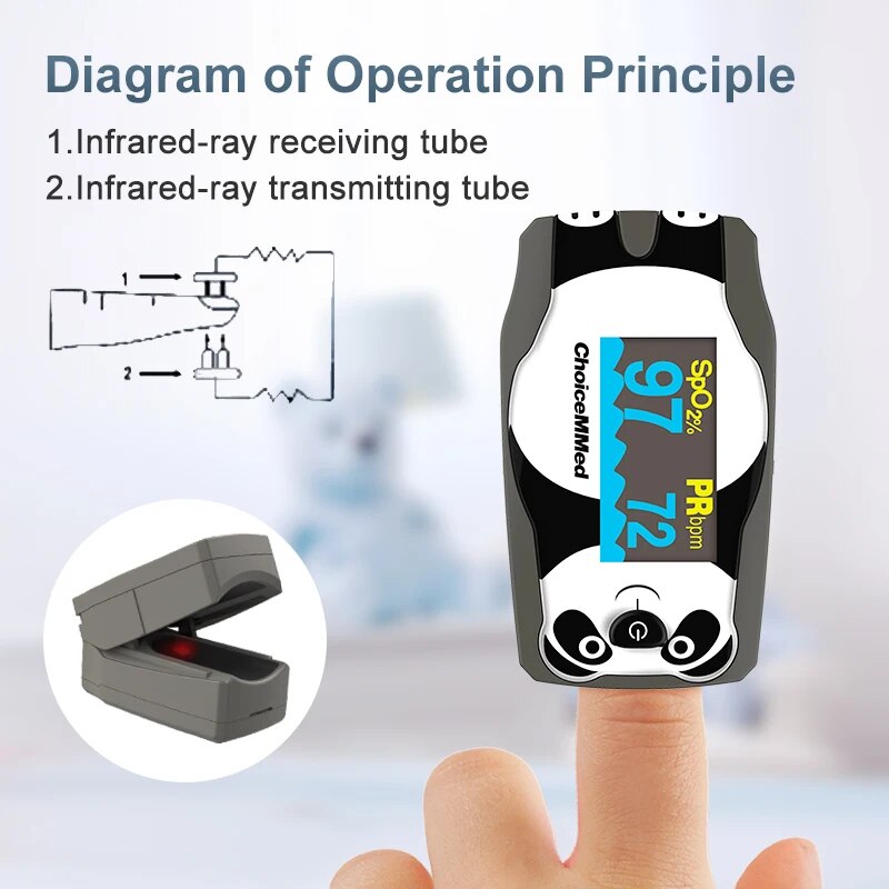 アクセサリー付きフィンガーパルスオキシメータ,血中酸素飽和度 - Do Oxygen Meter のレビューと価格