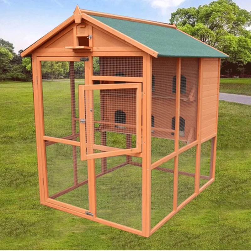 新しいデザインの雨よけ大型木製屋外鳩飼育ケージ、耐久性のある - Urban Farming Design のレビューと価格