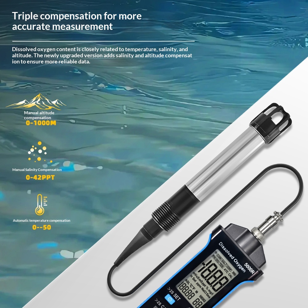 HoldPeak 蛍光溶存酸素計 DO テスター ATC 塩 - Do Oxygen Meter のレビューと価格