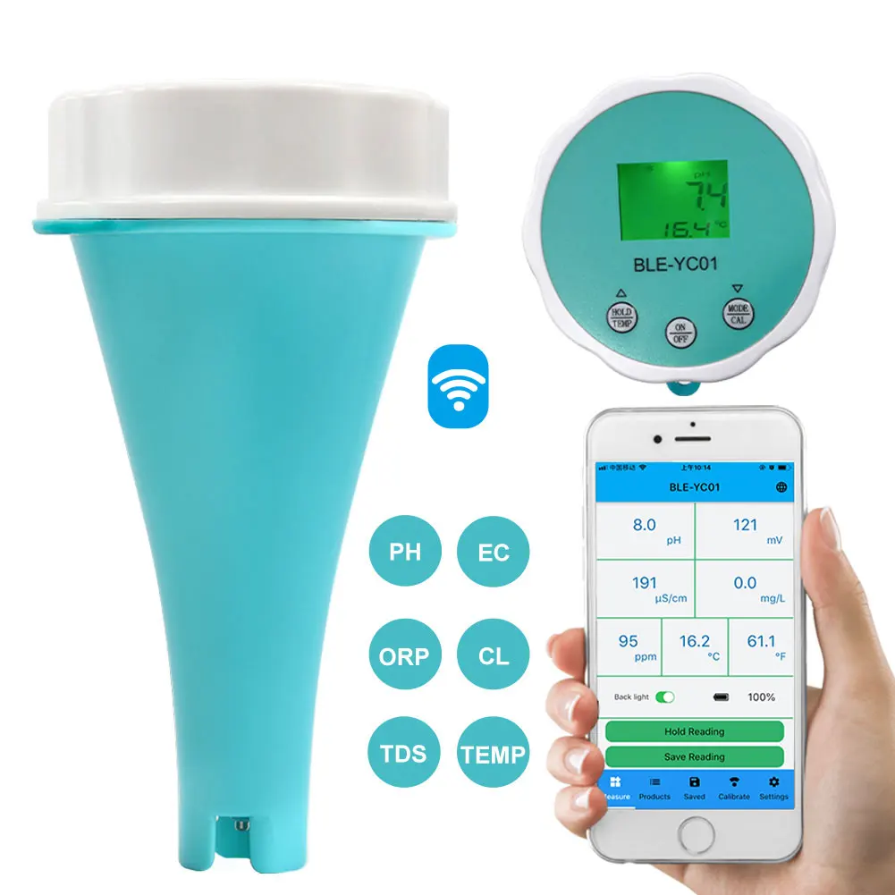 6 in 1 水質検査メーター APP オンラインモニター  - Ec Meter Digital のレビューと価格