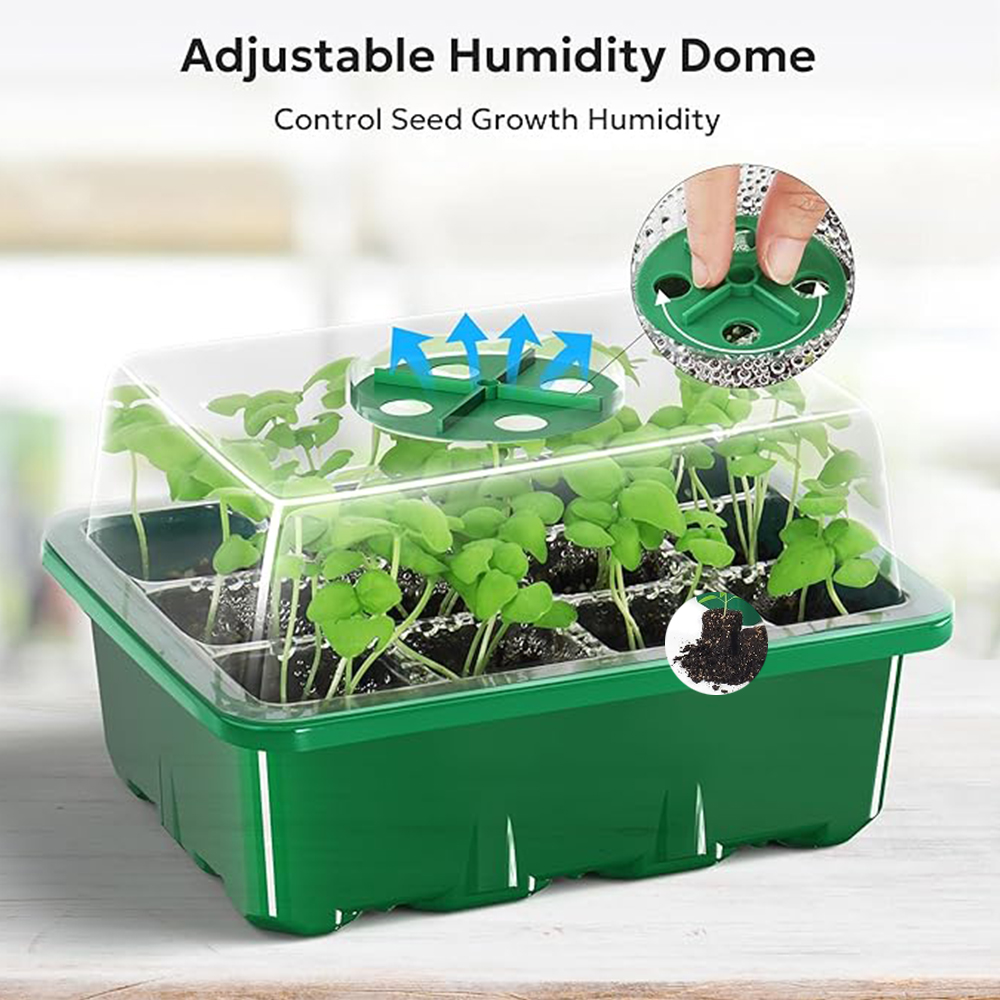 10個/セット 育苗トレイ 種子スターターキット ミニ繁殖キ - Dome Propagation Kit のレビューと価格