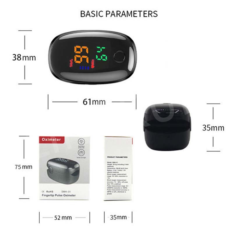 デジタルフィンガーオキシメータ,心拍数モニター,血中酸素飽和 - Do Oxygen Meter のレビューと価格